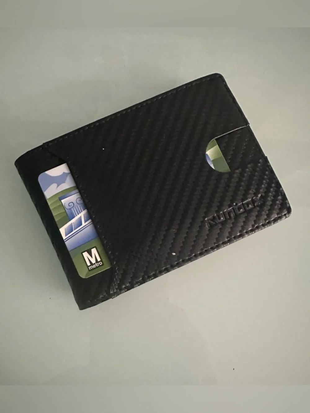 BLACK Minimalistic Bi-Fold Wallet